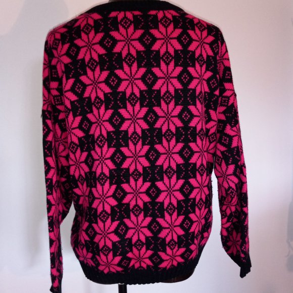 crew-neck acrylic sweater from 1980s - Picture 13 of 13